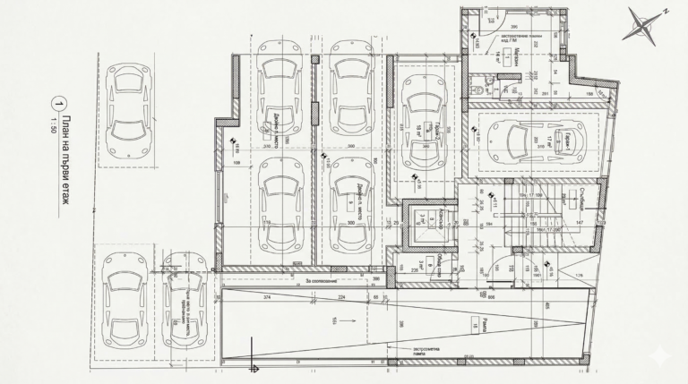 plan na parvi etaz s magazini i garazhi parko mesta grand mall varna.png